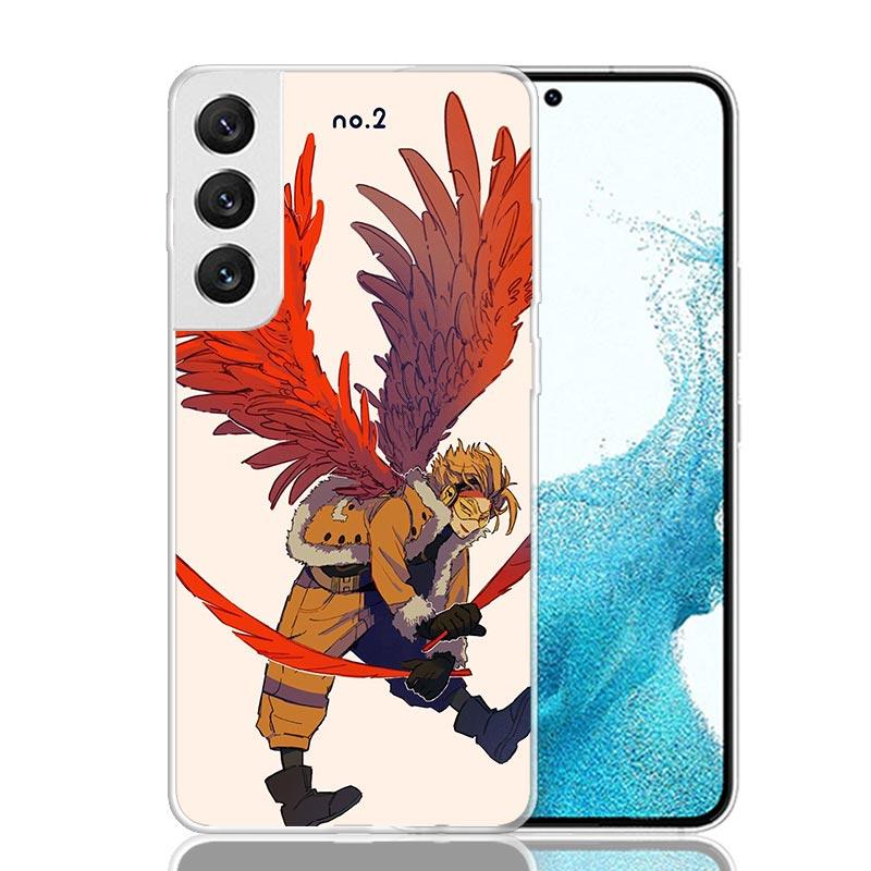 Hawks MHA My Hero A-Academy Phone Case For Samsung Galaxy S26 S25 Edge S24 S23 FE S22 Ultra S21 Plus S20 + Fundas Cover Coque Ga