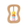 Holzrassel, Musikinstrument für Neugeborene, Greifrassel für Babys und Kleinkinder, frühe Bildung Greifspielzeug vierteiliges Set