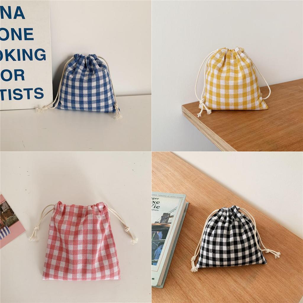 Storage Drawstring Pocket Bag Cotton And Linen Storage Bag Small  Durable Cute
