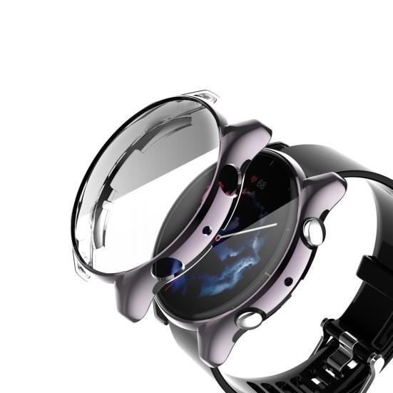 Watch Case Anti-fall Electroplating TPU Smart Watch Full Screen Protector Cover for Amazfit GTR 3/GTR 3 Pro