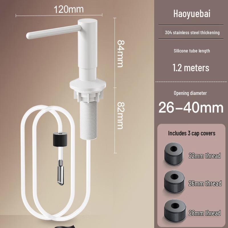 TLXT Thickened Stainless Steel Sink Soap Dispenser