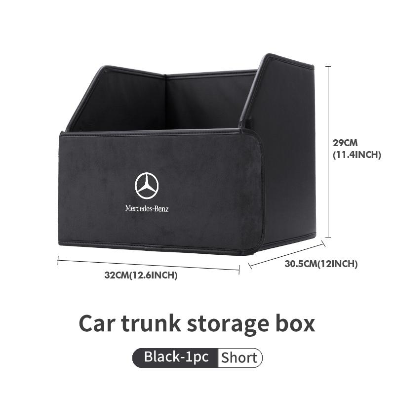 

GLC GLB Suede Car Trunk Storage Box Folding Multiuse Tool Tidying For Benz W211 W124 W176 W177 C180 C200 C260 C300 GLC CLE CLA