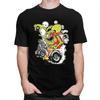 Custom Trendy Anime Cartoon Rat Fink T Shirt Men Short Sleeve Pure Cotton Tshirt Leisure Tee Tops Fashion Tshirts