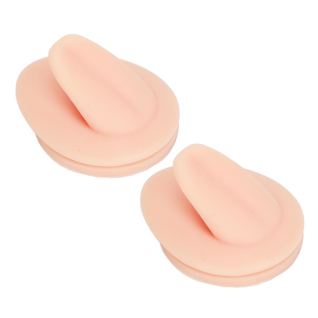 2PCS Soft Silicone Tongue Model Simulation Flexible Tongue Display for Practicing Piercing Jewelry D