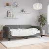 Vidaxl Sofa Z Materacem Do Spania, Ciemnoszara, 100X200 Cm, Tkanina