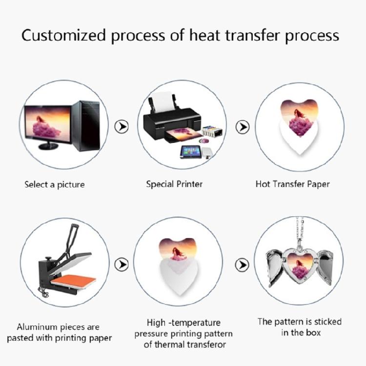 Blank Badge Pin Photo Frame Brooch Heat Transfer Blank Lapel Pin Alloy Material