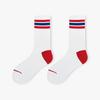 Men's Mid-calf Socks Spring and Summer Thin Pure Cotton Striped Trendy College Style Sports Men's Long Socks Women