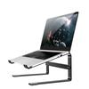 MMOBIEL Høy Laptopstativ Laptop-stiger for Tommer Universell Ventilert Laptopholder Skrivebord Laptopstativ Kompatibel med og Mer Svart Aluminium med