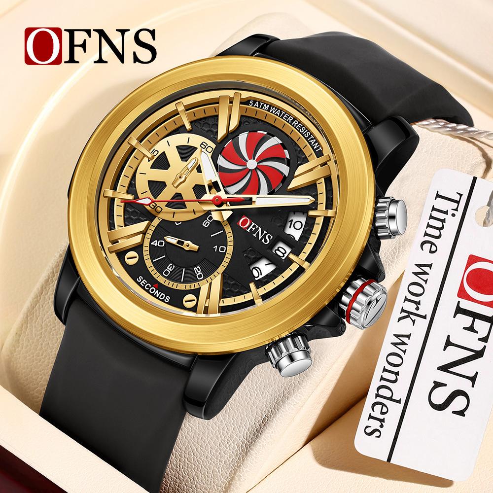 Orphanes Men'S Watch Teen Student Watch Waterproof Luminous Belt Calendar Watch