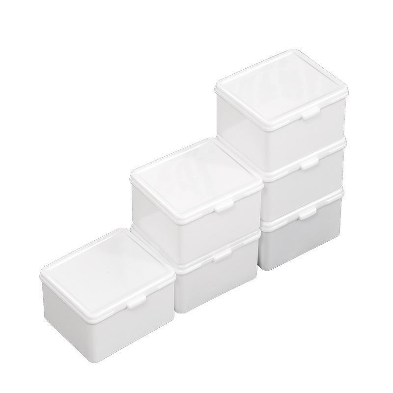 Klappdeckel Weißes Kartenaufbewahrungsbox - Staubdichter Schreibtisch-Schreibwaren-Organizer