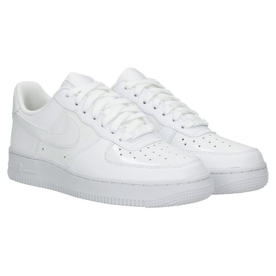 Nike Air Force 1 Leather Comfortable Versatile Non-Slip Durable Low-Top Lifestyle Shoes Women sneaker White AH0287-100