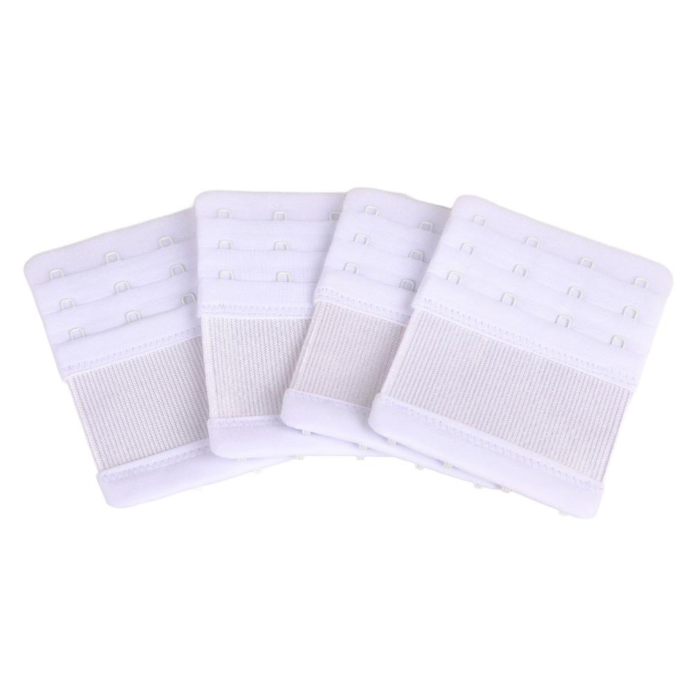 4pcs 4 Hooks Bra Strap Extenders Soft Material Hook Extenders Comfortable Bra Extenders  For Women