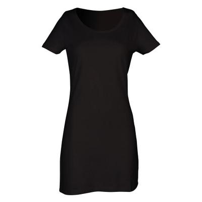 Womens/Ladies Plain Cotton T-Shirt Dress
