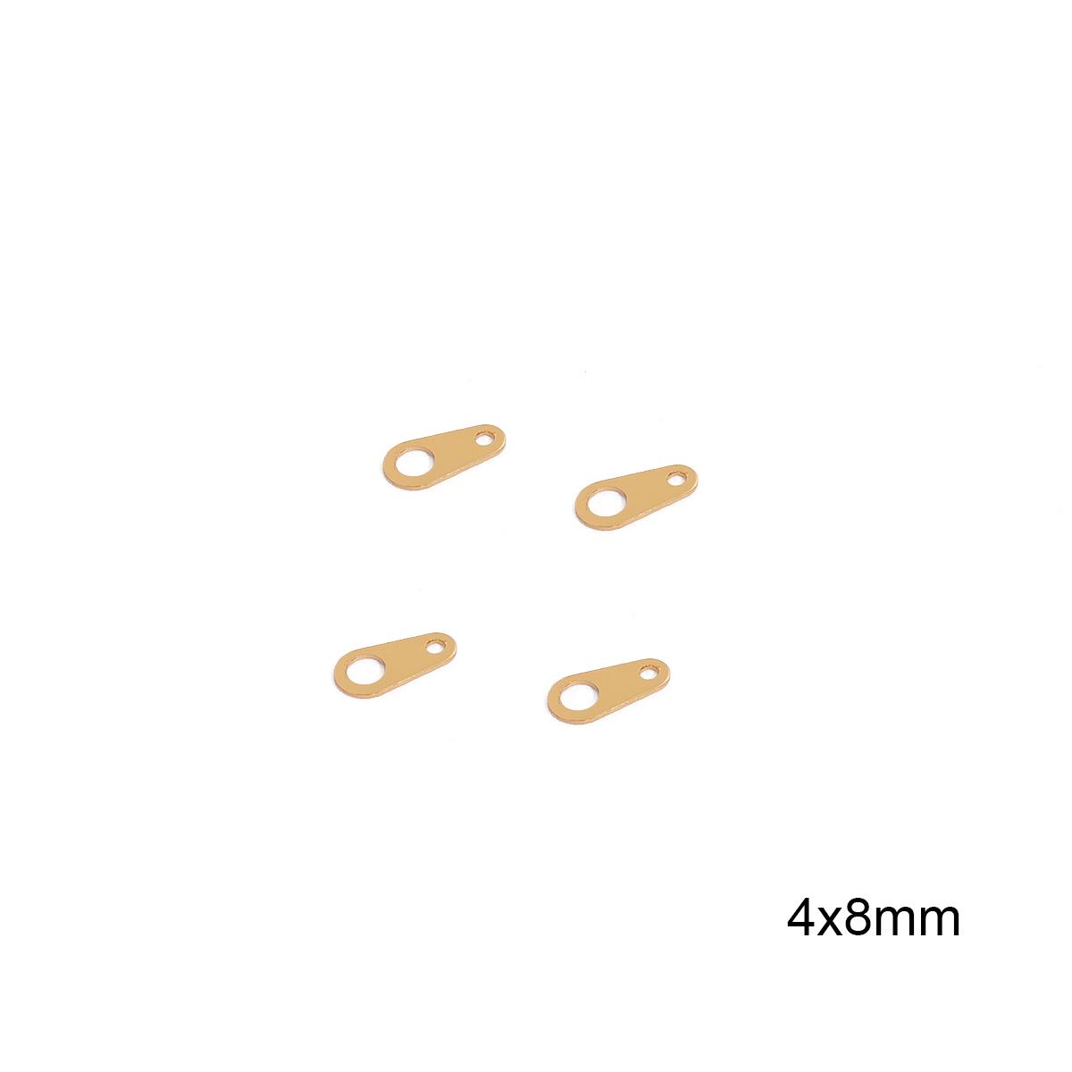 

10 шт. медные соединительные подвески для изготовления ювелирных изделий своими руками, аксессуары для рукоделия 4x8mm