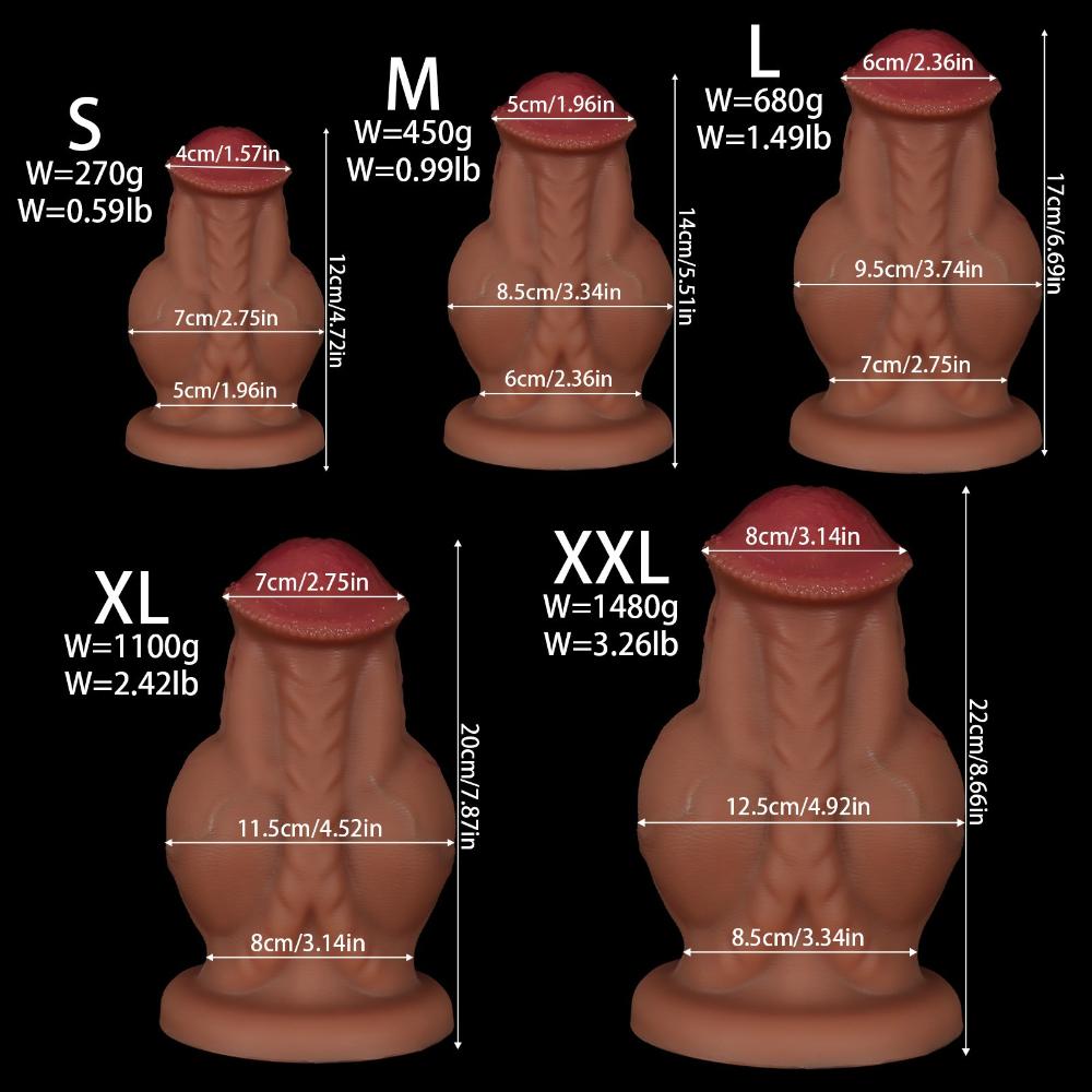 Realistischer Pferde-Dildo - Großer Silikon-Anal-Dilatator für Frauen Erwachsenen-Massagegerät