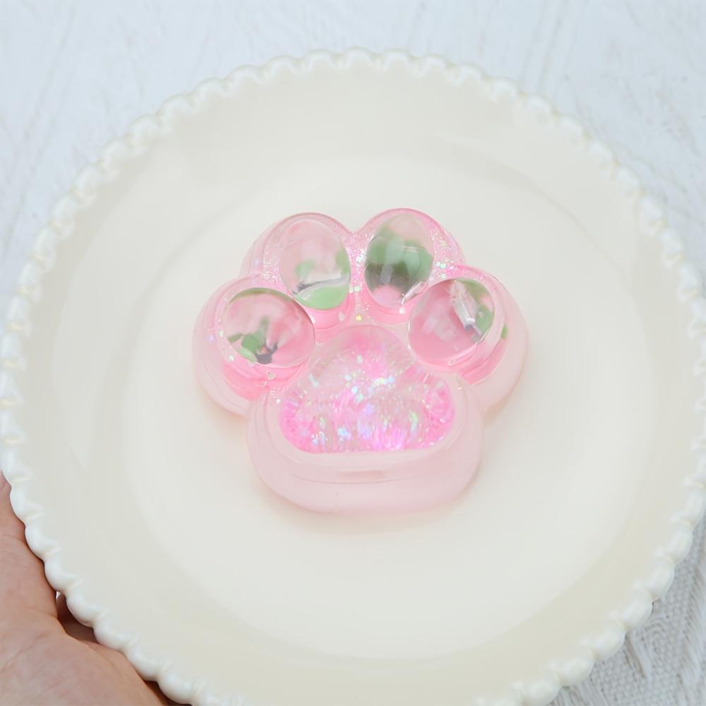 

Розовая клубника кошачья лапка игрушка для снятия стресса и беспокойства ручка в форме сладкого кубика льда флэш-декор розовый