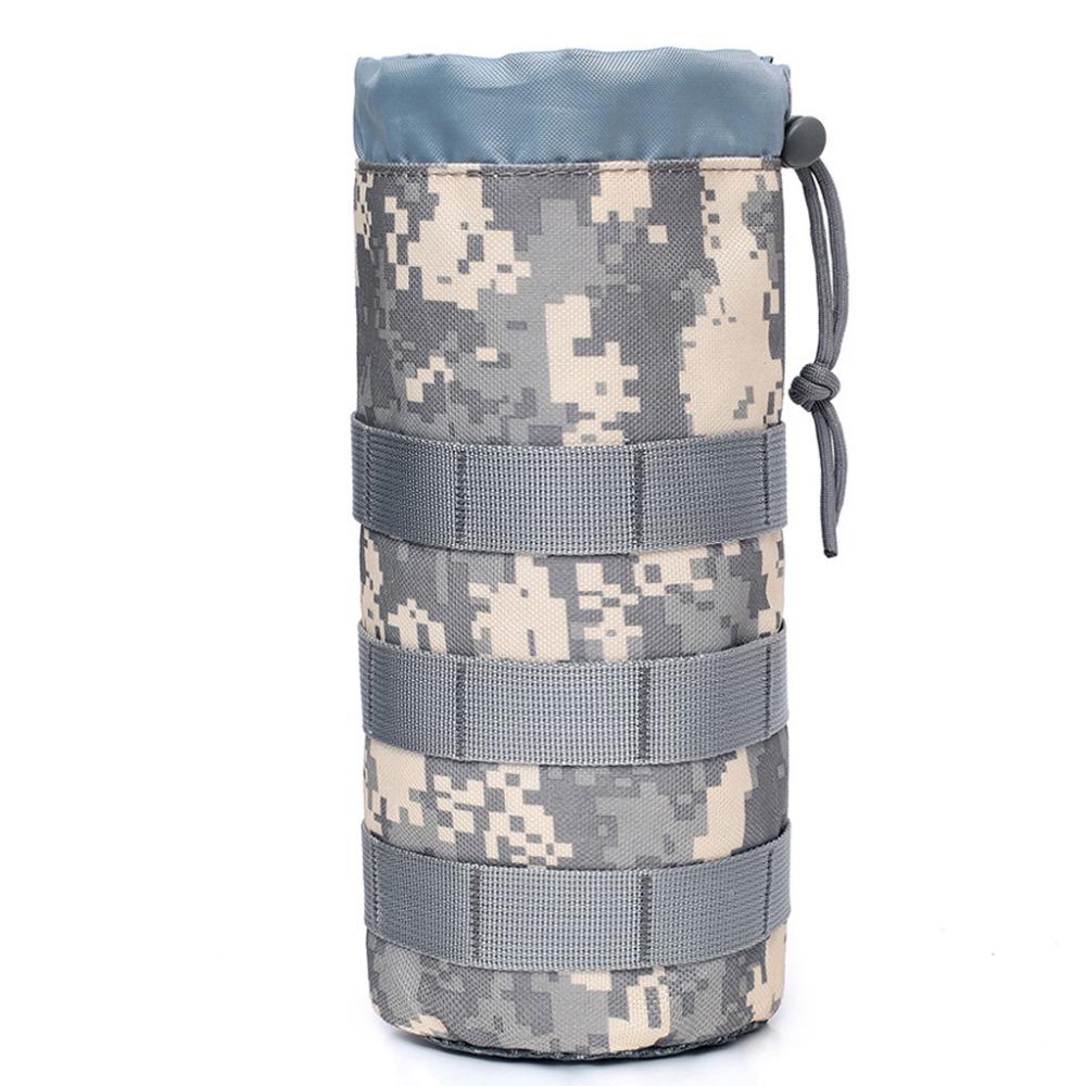 

Drawstring Molle Water Bottle Sleeve Durable Lightweight Bottle Bag Portability Adjustable Sports Water Bottles Pouch Outdoor