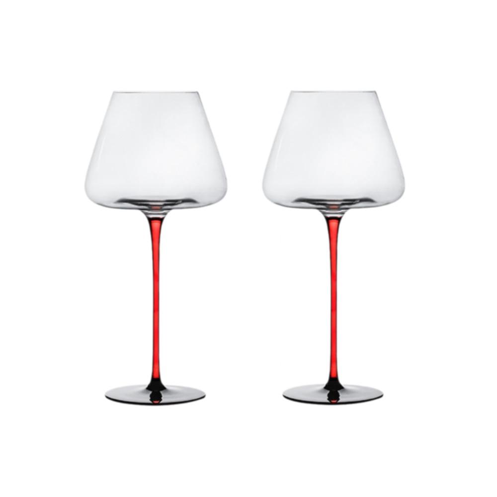 2pcs Hand-blown Champagne Goblet European Style Red Wine Cup Bar Tool Crystal Red Wine Glasses  Gift