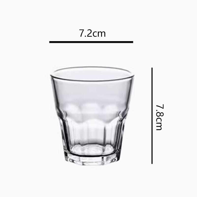 150ml 2pcs Set Vintage Thick Beer Glasses Suitable for Gatherings Transparent Whiskey Tequila Glasses Hot Tea Mug Holiday Gifts