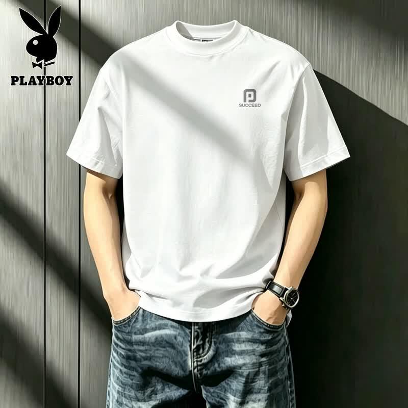 PLAYBOY Men s Cotton Graphic T-Shirt L