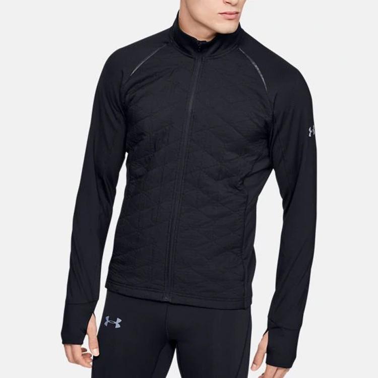 Under Armour Reactor Running Collar Jacket Men Outerwear Black 1342707-001