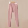Kids' Fleece-Lined Leggings: Warm Autumn & Winter Wear for Boys and Girls - Versatile One-Piece Pants.