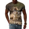 3D Casual Wolf Print T Shirt Men Women Summer Animal Tee Man O Neck Short Sleeve Loose Tops Breathable Couples T Shirts