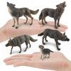 Realistic Pvc Roaring Wolf Model Perfect For Home Decor And Desktop Display
