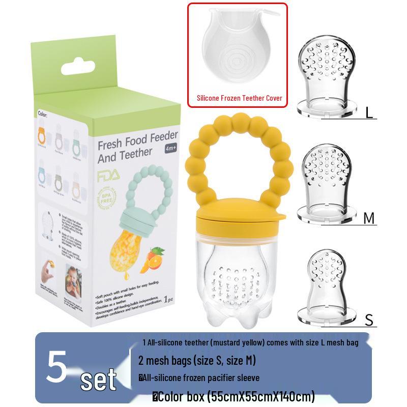 Silicone Baby Fruit and Vegetable Teether Pacifier Feeder