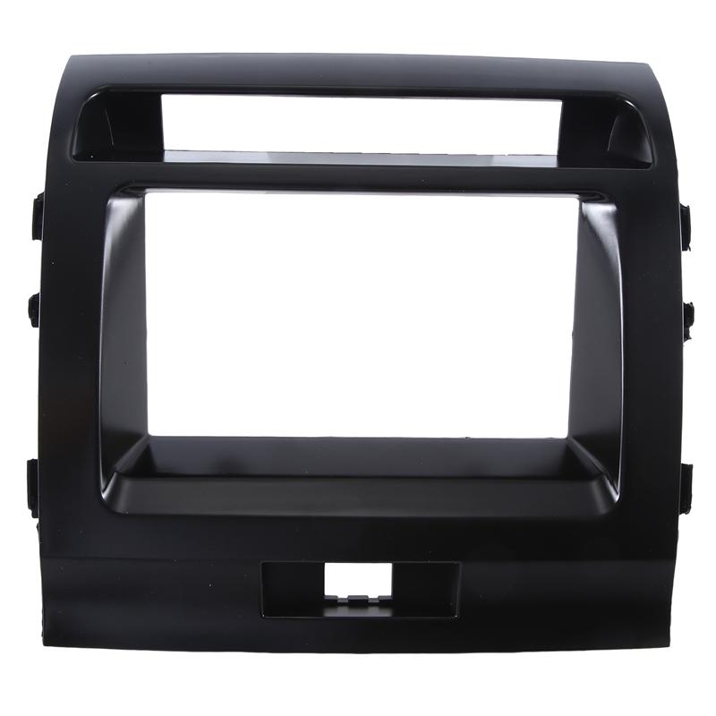 1 Piece Car Radio Fascia Black Plastic Install Facia Plate Adapter For TOYOTA Land Cruiser 200 (V8) 2007-2015 Dash Fitting Kit