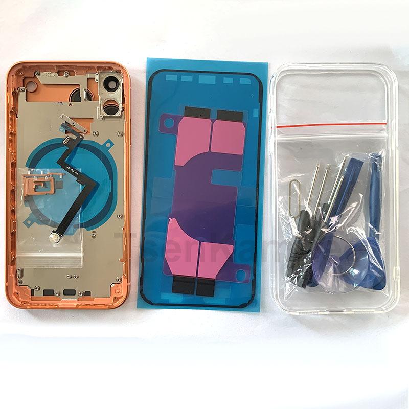 Konvertergehäuse Für iPhone 11 bis 17Pro 6,1 Zoll Rückschale Ersatz für 11 Wie 17Pro Orange Umgebautes Chassis Mit Abdeckung