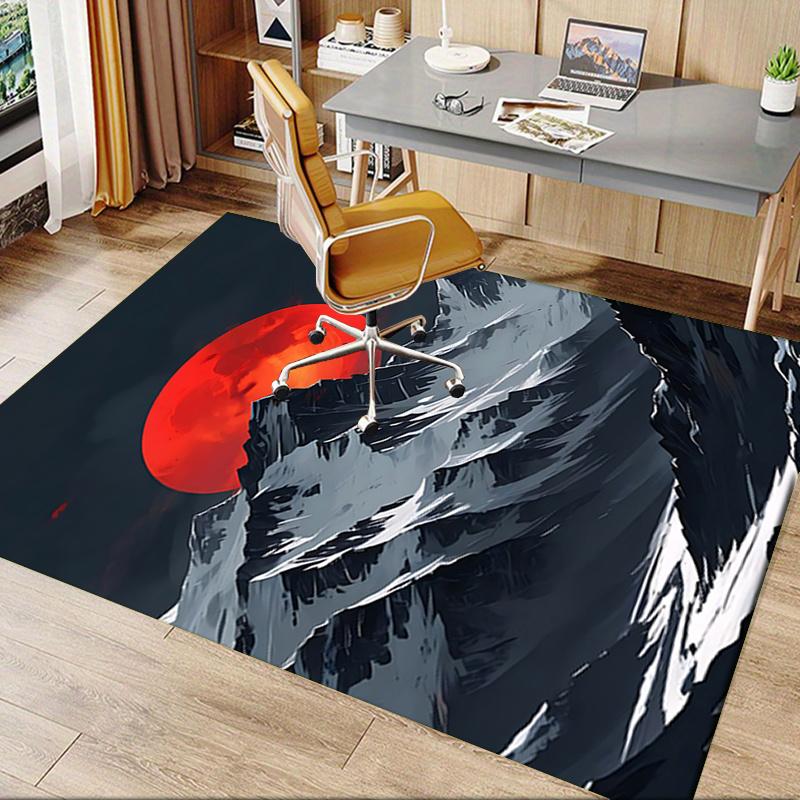 Japanese Style Office Carpet Chair Mat Large Size Desk Pad for Home Decor, Sofa Rug, Office Flooring Gift, Suitable for Bedroom, Living Room