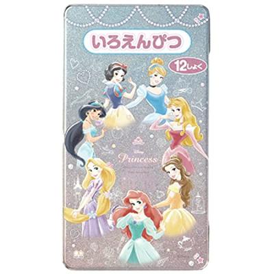 Sunstar Stationery Disney Colored 12 Disney S5017572 Pencils, Colors, Princess,
