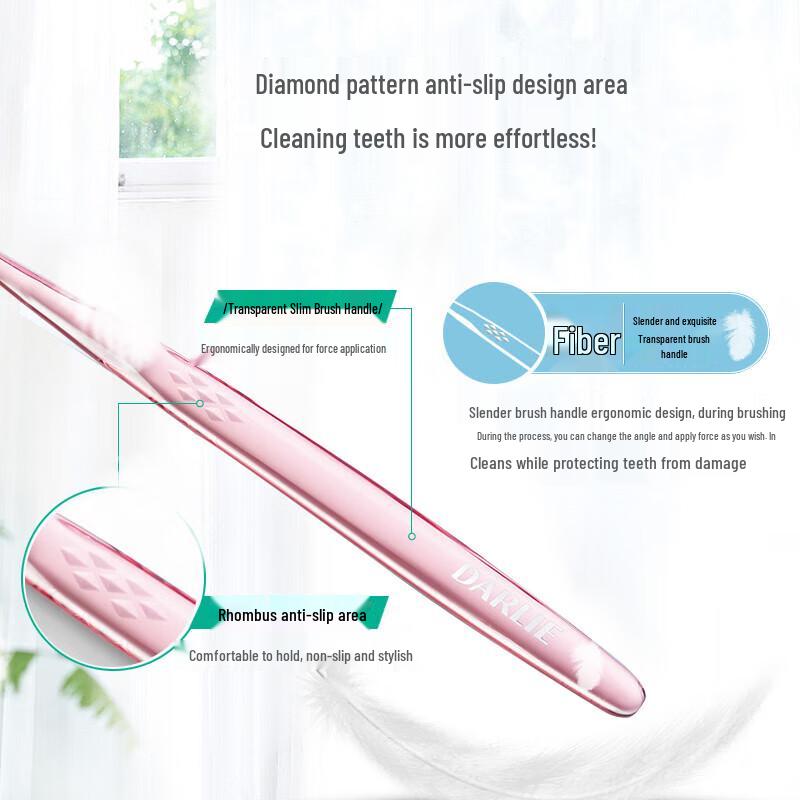 Darlie Feather Guard Soft Toothbrush, 2-Pack
