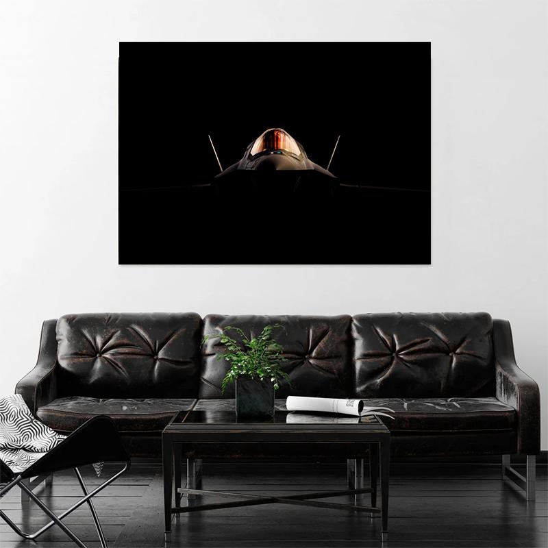 Sky Landscape Airplane Flying Airpower Art Collection Art Poster Canvas Painting Wall Print Picture for Living Room Home Decor