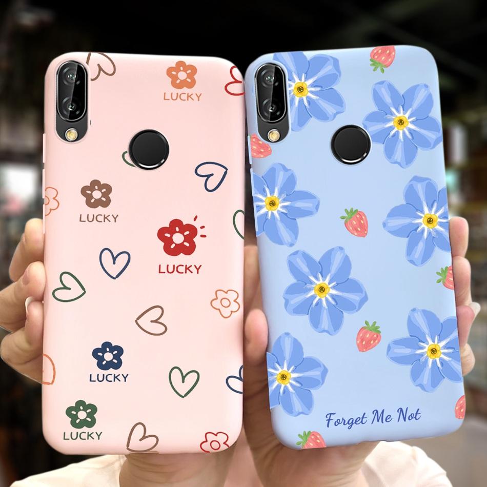 For Huawei P20 Lite Case Nova 3e ANE-LX1 ANE-LX2 Cute Cartoon Candy Color Silicone Phone Cases For Huawei P20lite Soft TPU Cover