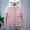 New Winter Light and Thin Down Jacket Women's Short Light and Thin White Duck Down Coat with V-neck Jacket Inside