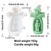 Silicone Mold Church Prayer Boy/Girl Shaped Wax Candle Molds Scented Aromatherapy Making Mould Handmade Ornament