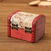 1Pc Antique Mini Wood Treasure Chest Storage Box Jewelry Organizer Box Gift Box Chinese Classical Antique Small Box