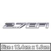 3D Metal 2.7 EFI Car Rear Trunk Emblem Badge Body Decal Exterior Stickers