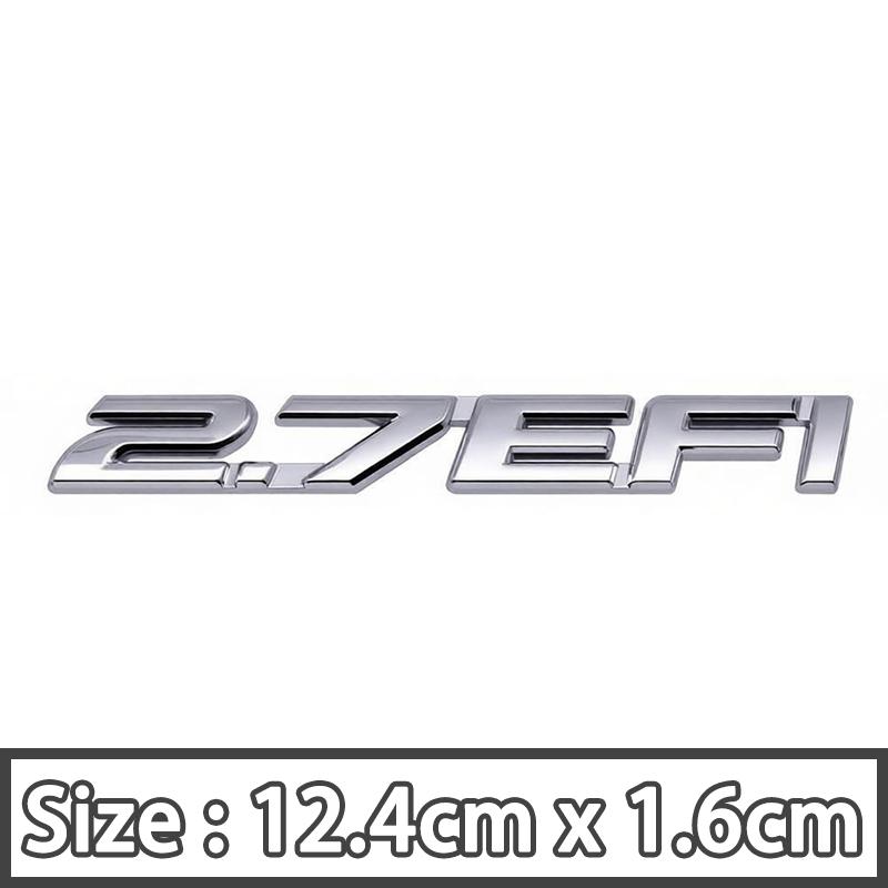 

3D Metal 2.7 EFI Car Stickers Car Rear Trunk Emblem Badge Body Decal For Toyota Prado Land Cruiser Tacoma Car Exterior Stickers