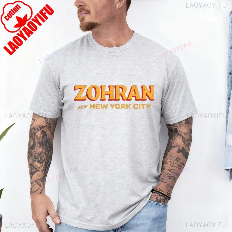 Zohran Mamdani for NYC Mayor Merchsupport 2025 Zohran Mamdani Cotton TShirt Crew Neck Short Sleeve Streetwear graphic t shirts