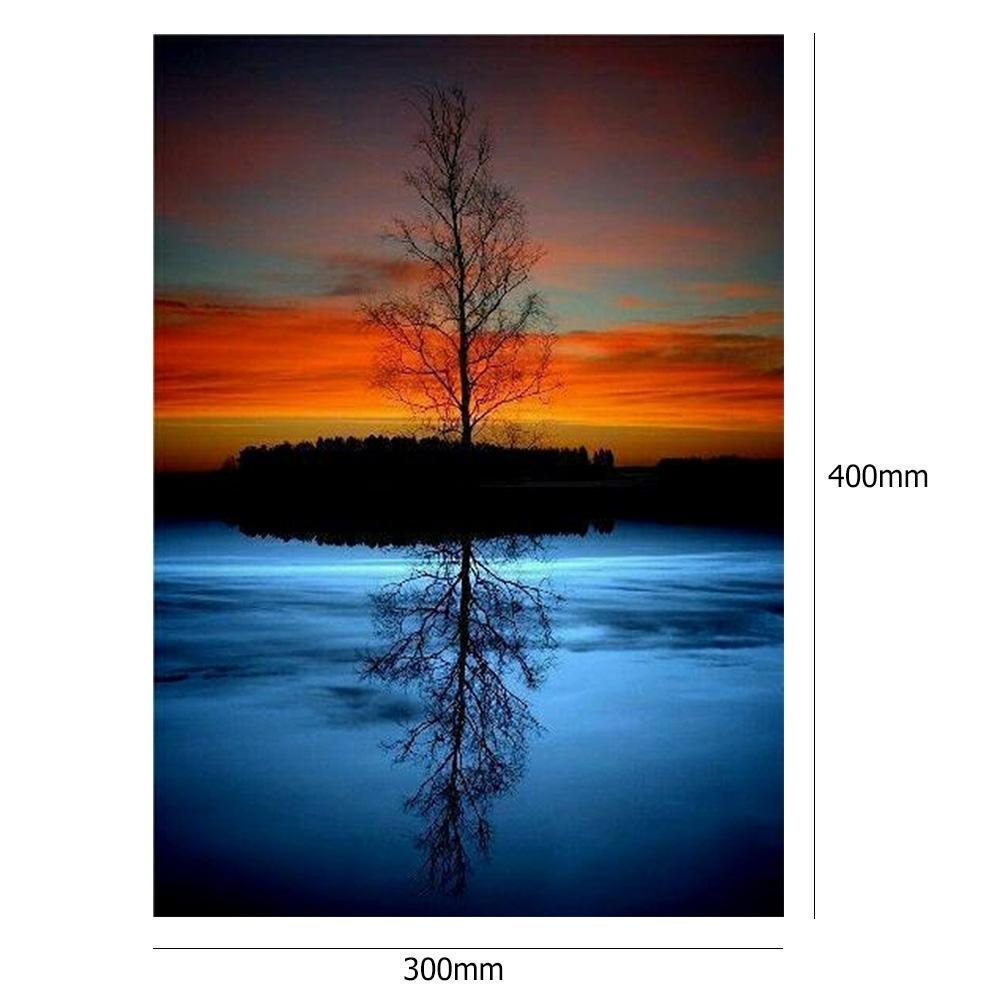 Buy 5D DIY Full Drill Diamond Painting Tree Cross Stitch Embroidery ...