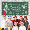 Self-Adhesive Border Decorative Sticker Christmas Tree Snowman Poster Border Stickers Penguin Paper Chalkboard Board Border