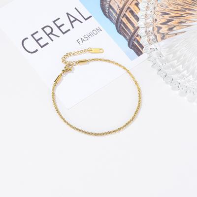 Bilezik yeni tasarım titanyum çelik altın kaplama bilezik