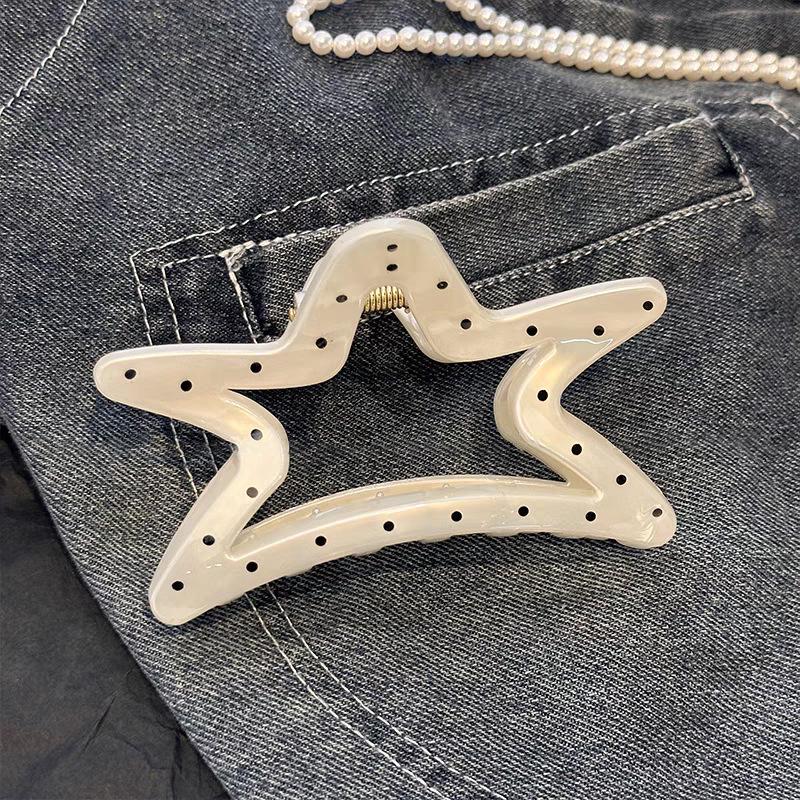2025 Leopard Print High-End Large Shark Hair Clip for Women