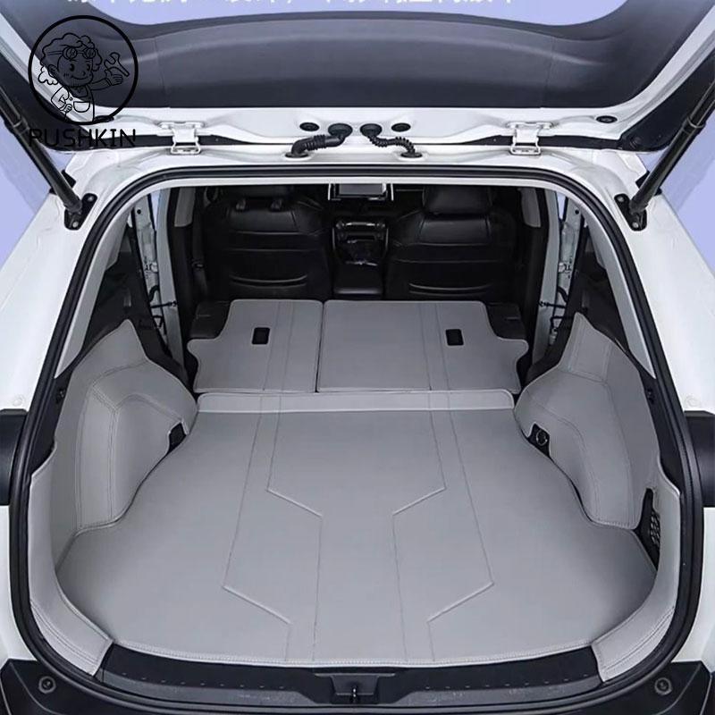 Leather Car Trunk Mat For Toyota RAV4 XA50 2021 2022 2023 2024 2025 RAV 4 XA 50 Hybrid Cargo Liner Cover Pad Carpet Accessories