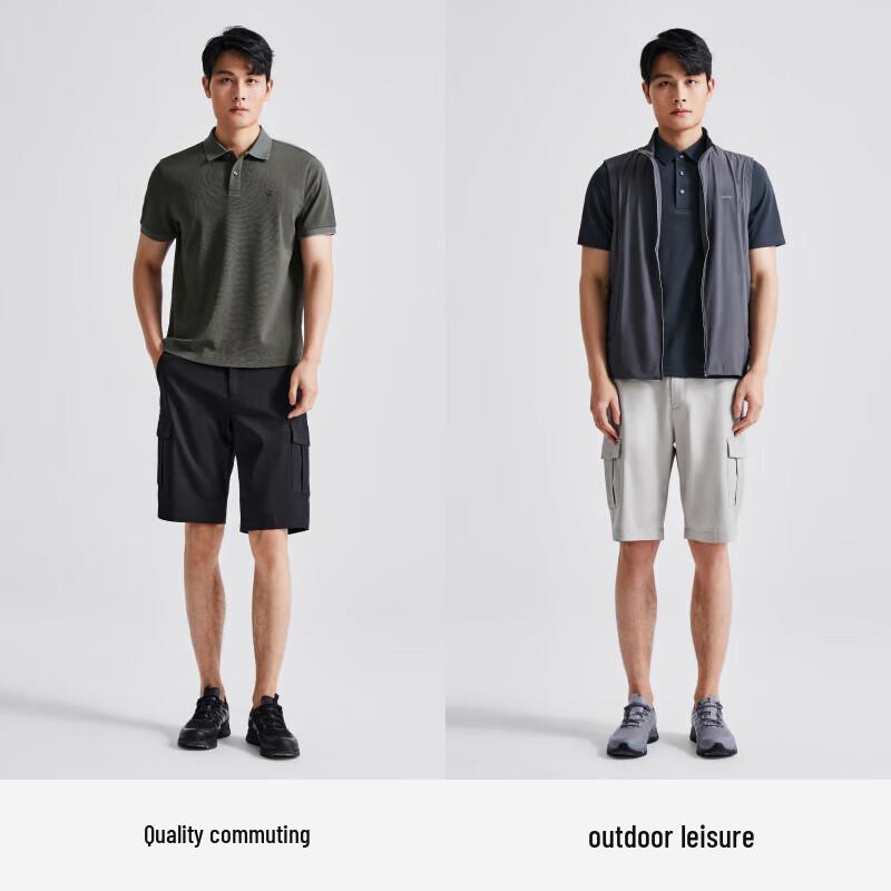 DIKENI Men's Modal Blend Casual Cargo Shorts