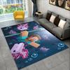 3D MC Sandbox Games Gamer Cartoon Area Rug,Carpet Rug for Living Room Bedroom Sofa Doormat Decoration,kids Non-slip Floor Mat