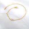 Single Zircon Circle Bead Bracelets For Women Stainless Steel Bracelet Summer Jewelry Couple Friends Accessories Gift